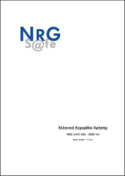 USER MANUAL NRG SAFE 600 30