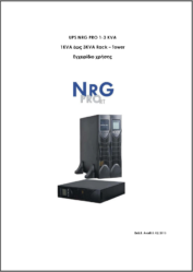 User manual NRG PRO 1 3 RT