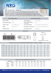 BATTERY NRG NPF 150Ah