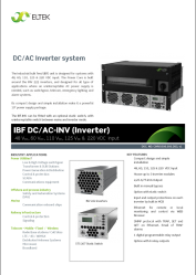 DataSheet IBF DC AC INV LV