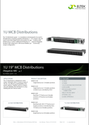 Datasheet 1U 12 way MCB dis