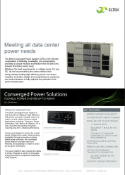 Datasheet Eltek Converged P