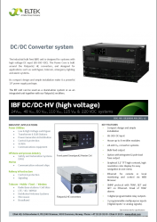 Datasheet IBF DC DC HV