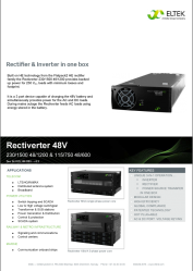 Datasheet Rectiverter 48V 1