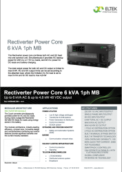 Datasheet Rectiverter Power